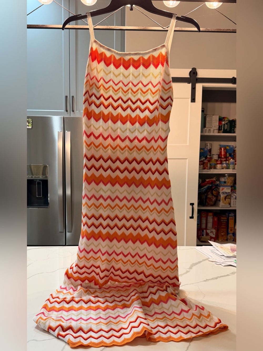 Runway the Label Albie Chevron Maxi Dress NWT